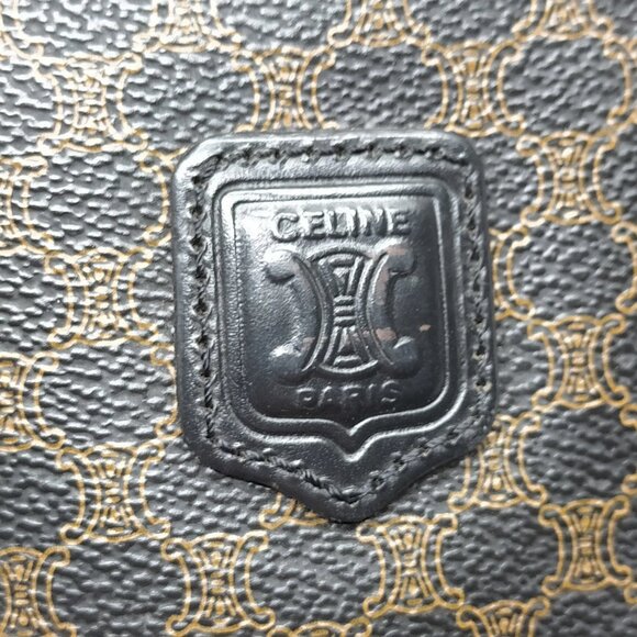 Authentic CELINE Vanity Bag Black PVC mn382-120825 - Picture 10 of 16